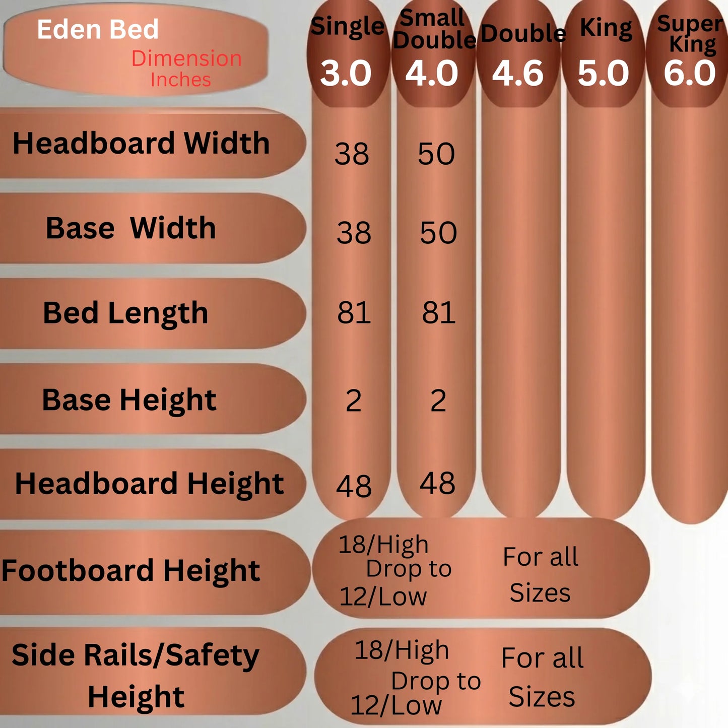 Eden Kids Bed UK | OakshireBeds Luxury Upholstered Children’s Bed Size.webp