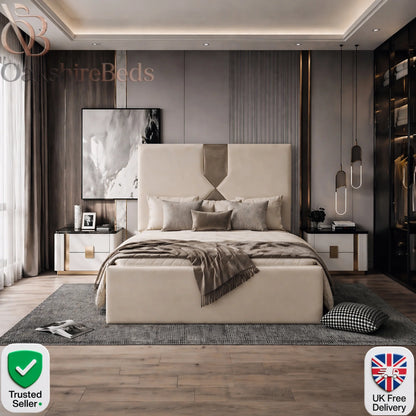 Ailbhe Verte Bed UK | Luxury Upholstered Storage Bed | OakshireBeds