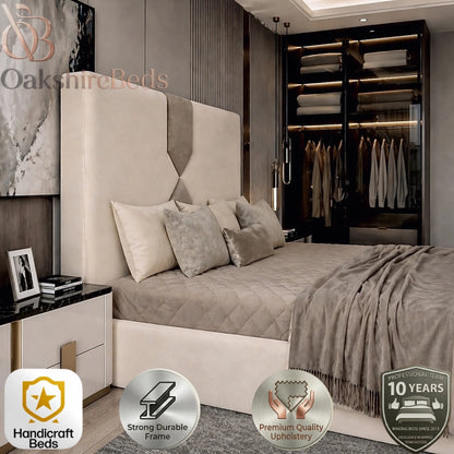 Ailbhe Verte Bed UK | Luxury Upholstered Storage Bed | OakshireBeds