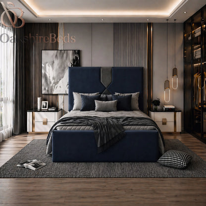 Ailbhe Verte Bed UK | Luxury Upholstered Storage Bed | OakshireBeds