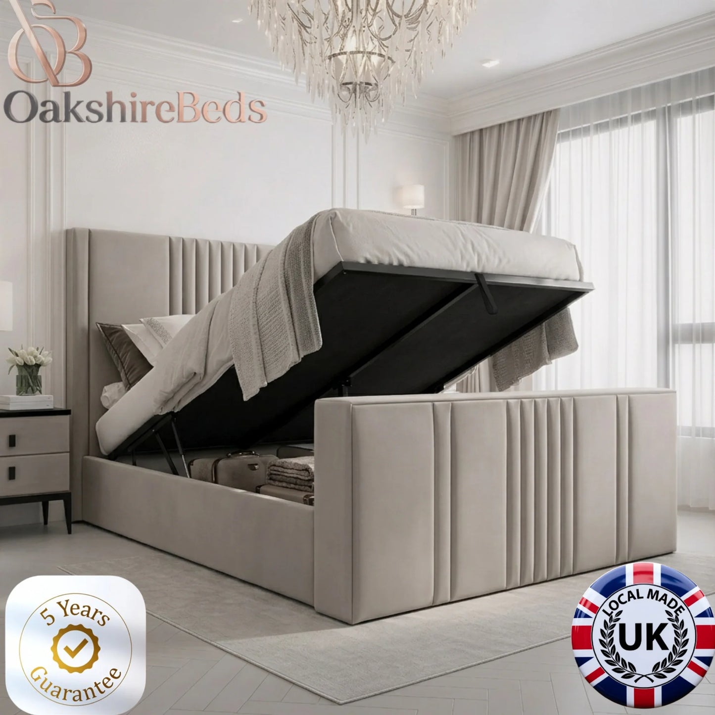 Smart TV Bed Frame UK Alba Bed OakshireBeds
