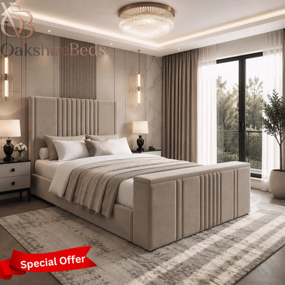 Alba TV Bed – Upholstered TV Bed with Lift Mechanism UK