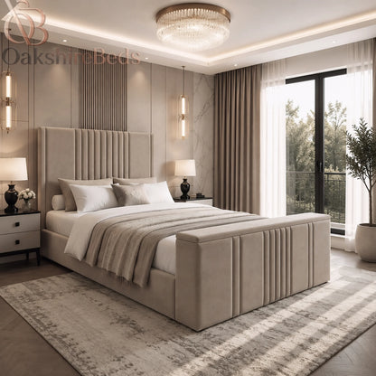 Alba TV Bed – Upholstered TV Bed with Lift Mechanism UK
