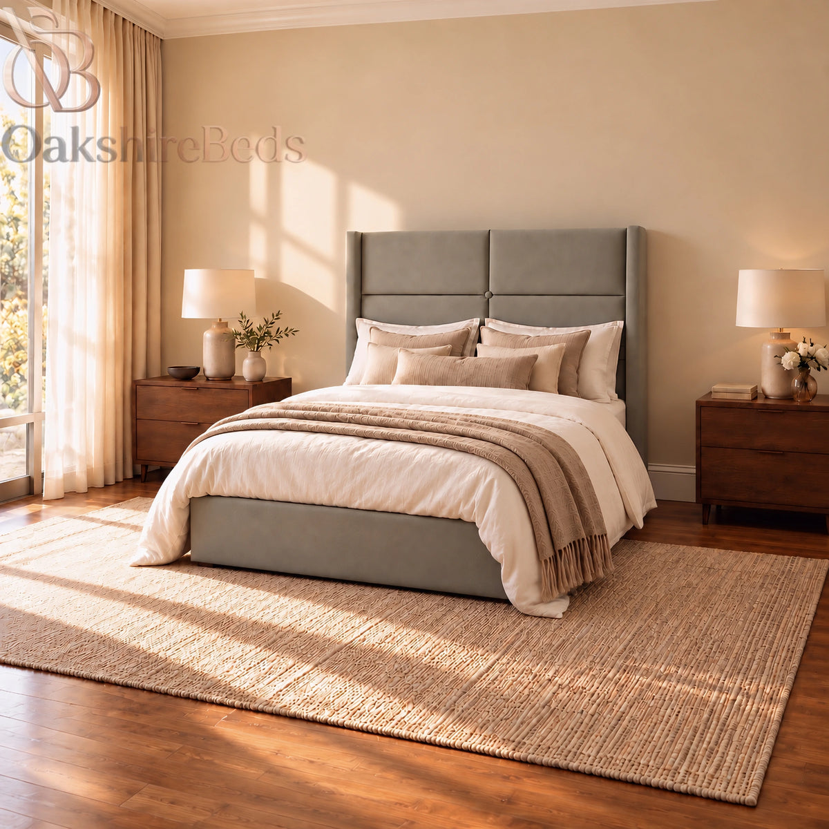 Alcott Floor-Standing Headboard | OakshireBeds