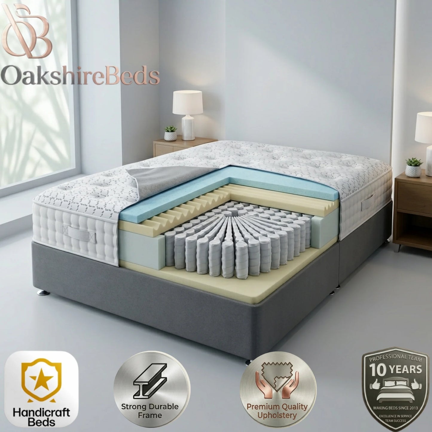 Arrow Luxe 3000 Pocket Sprung Mattress UK | Luxury Hybrid Support