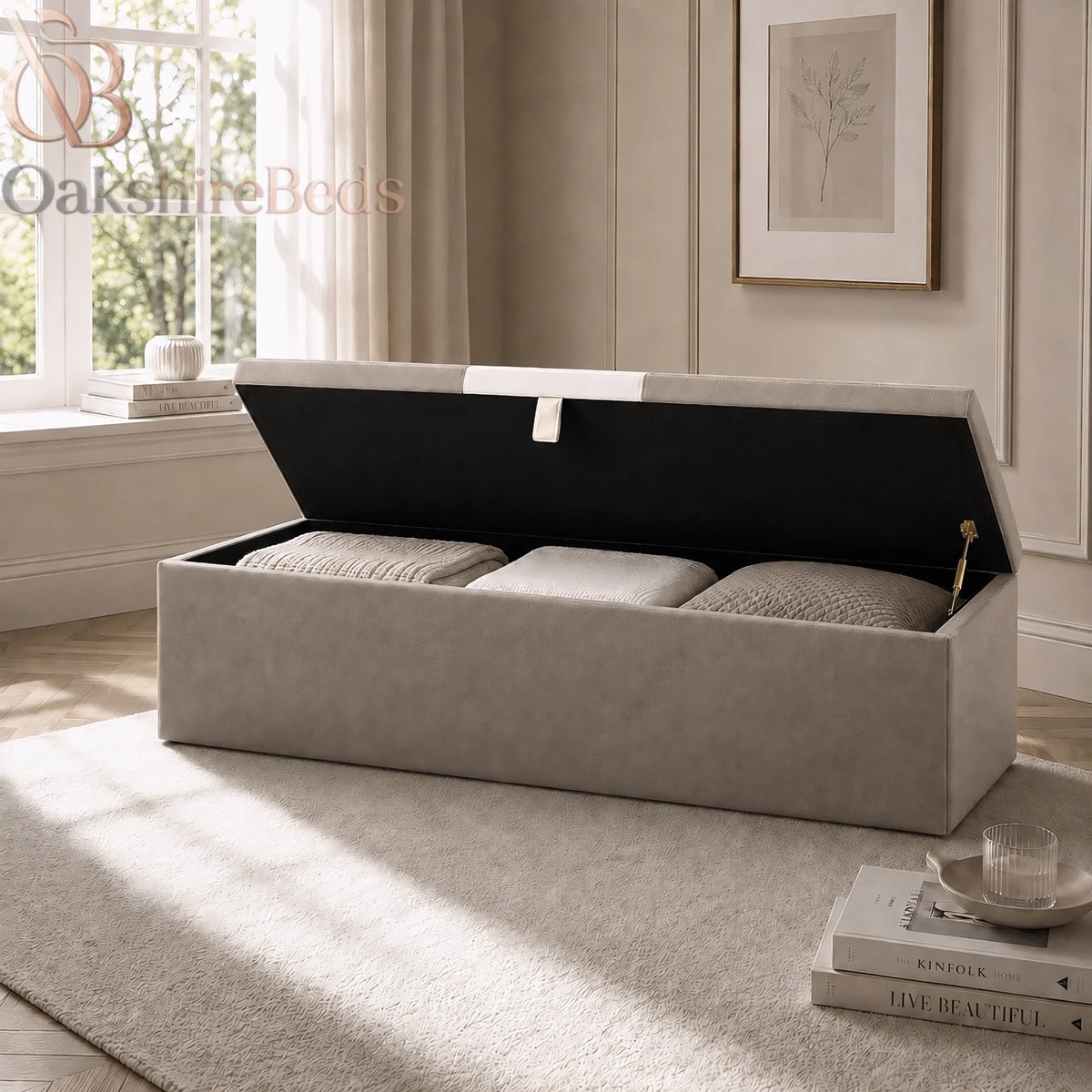Ascot Blanket Box – Contemporary Upholstered Bedroom Storage
