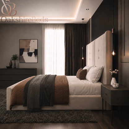 Astor Ottoman UK Bed| Luxury Upholstered Storage Bed | OakshireBeds