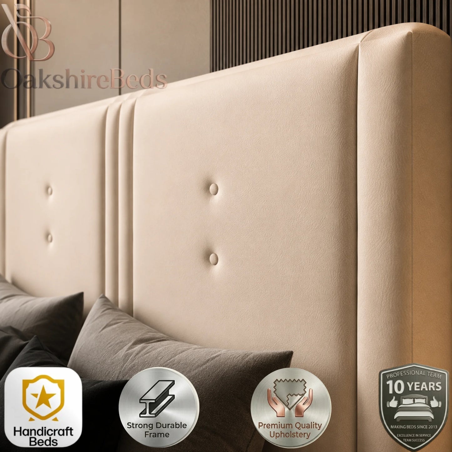 Astor Ottoman UK Bed| Luxury Upholstered Storage Bed | OakshireBeds