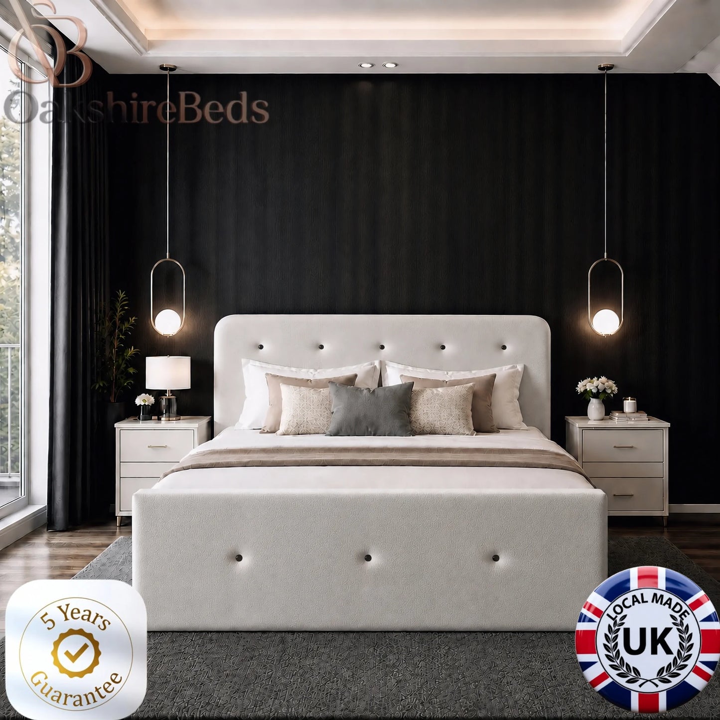 Bexley Bed UK | Luxury Upholstered Storage Bed | OakshireBeds