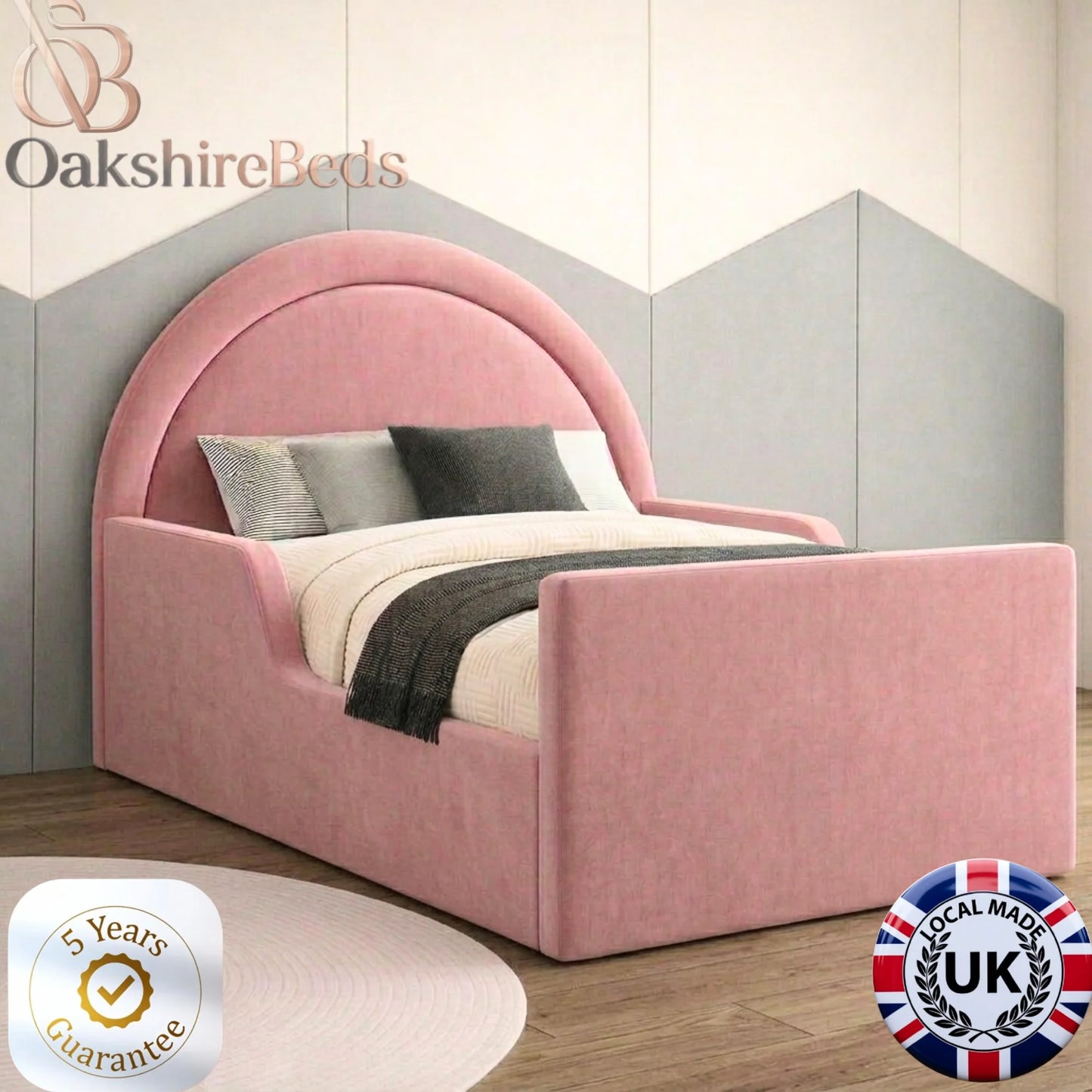 Bluey Kids Bed UK pink variation image.webp