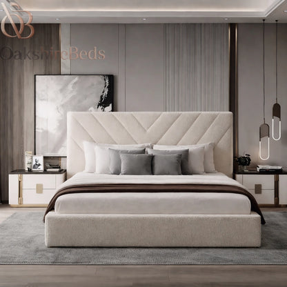 Bouclé Nest Bed fabric and colour variations available in modern luxury bouclé upholstery options at OakshireBeds UK