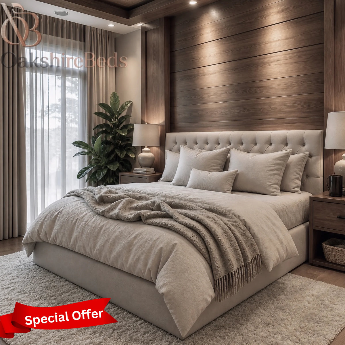 Cashel Floor-Standing Headboard | OakshireBeds
