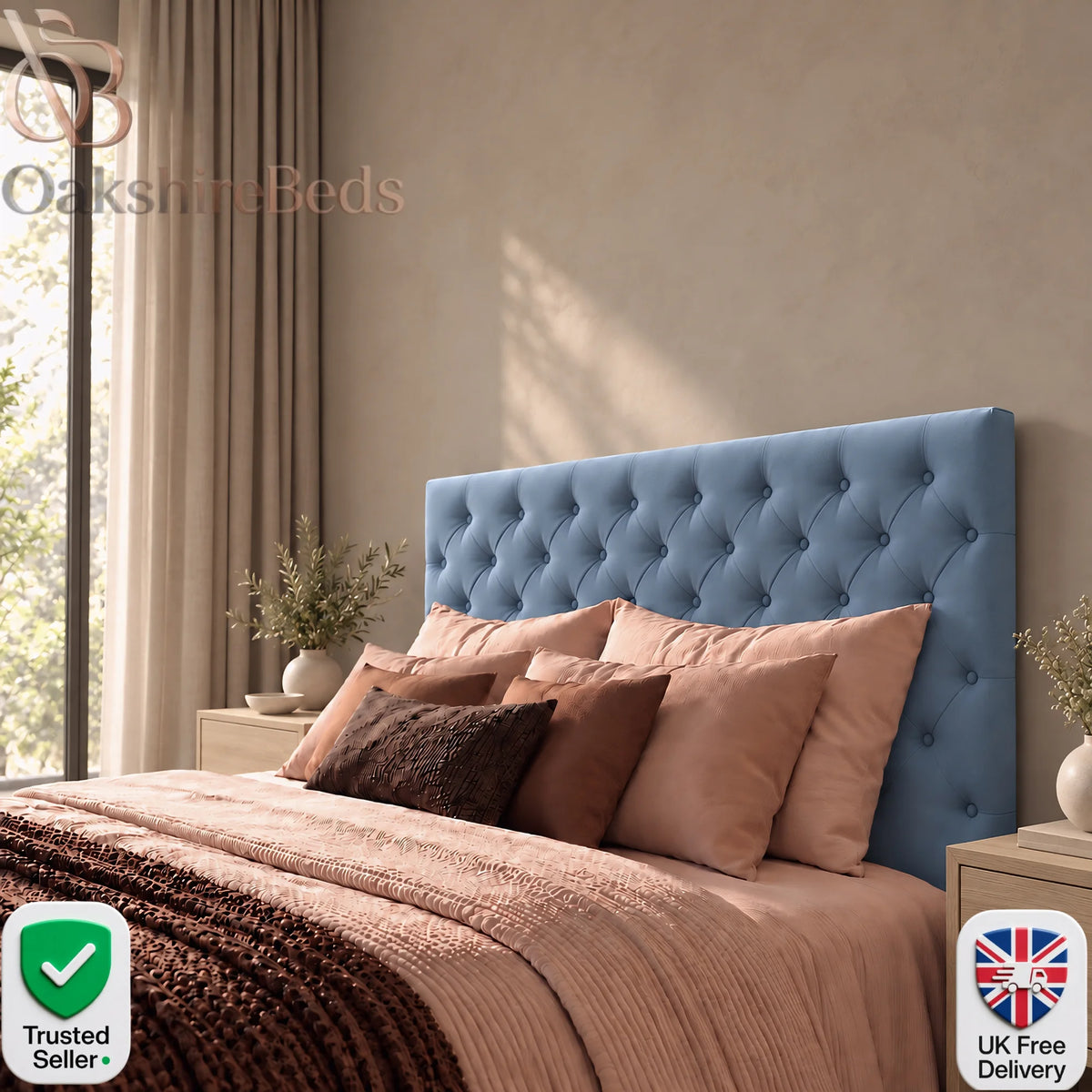 Cashel Floor-Standing Headboard | OakshireBeds