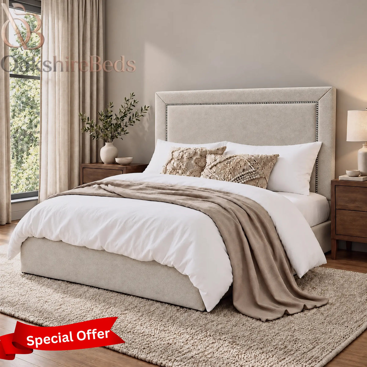 Clifton Floor-Standing Headboard | OakshireBeds