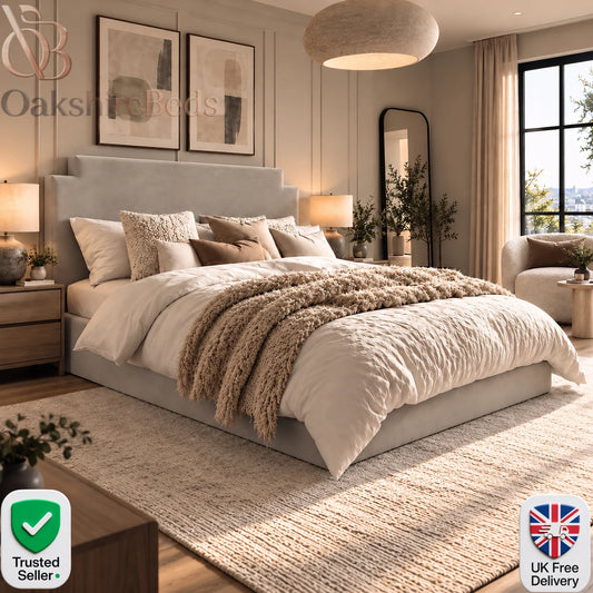 Cole Bed | Luxury Upholstered Ottoman Storage Bed UK | OakshireBeds