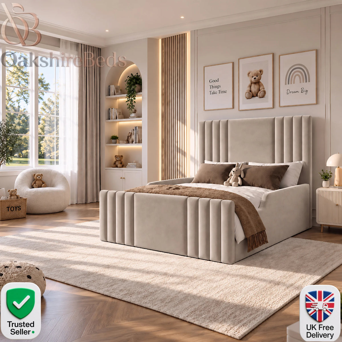 Cosy Kids Bed | Luxury Upholstered Bed UK