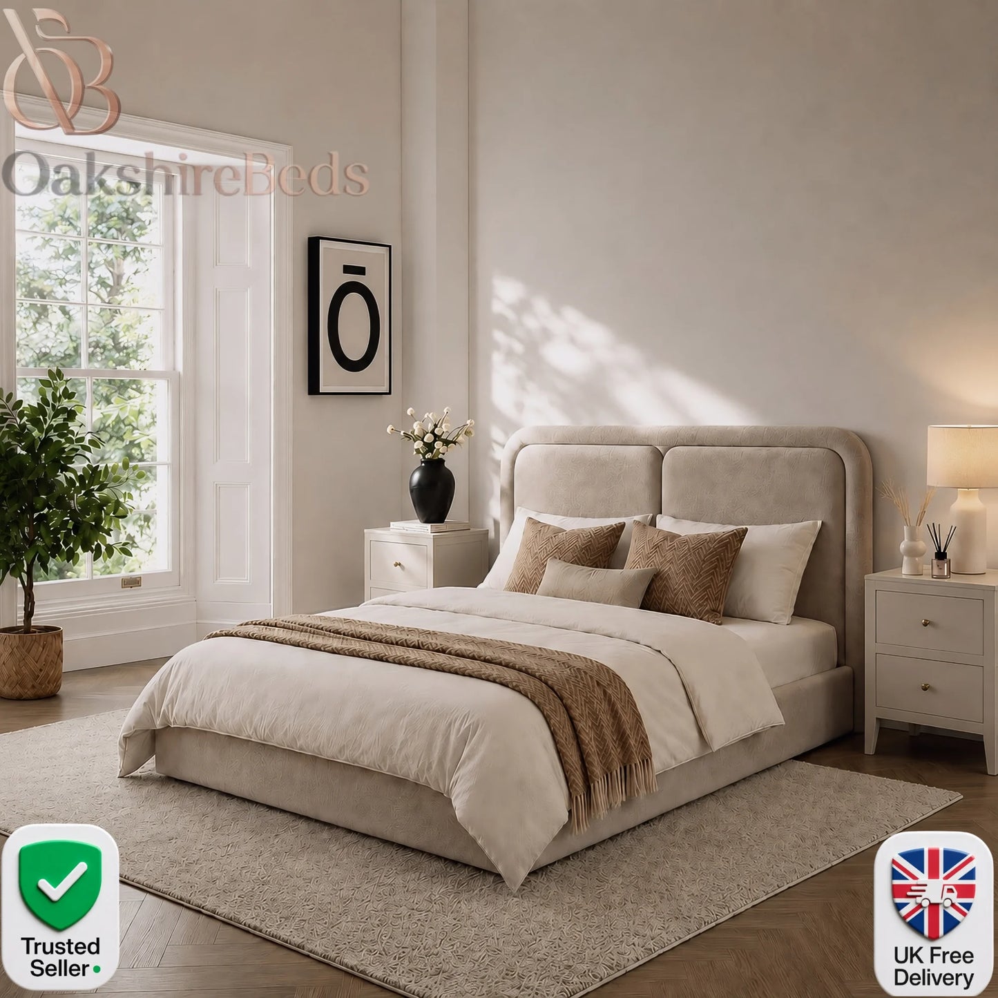 Cove Bed UK | Luxury Upholstered Ottoman Storage Bed | OakshireBeds