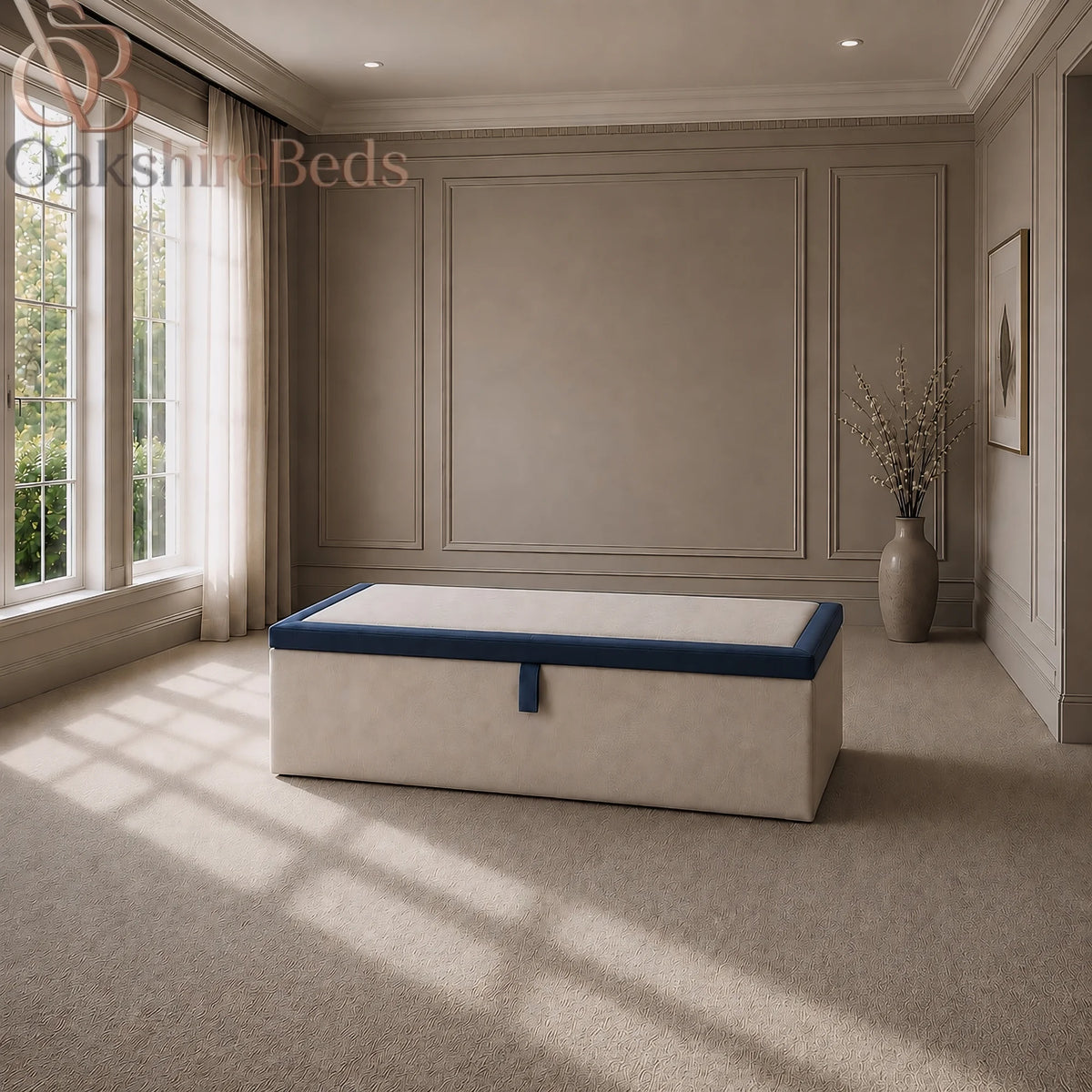 Daylan Blanket Box – Contemporary Upholstered Bedroom Storage