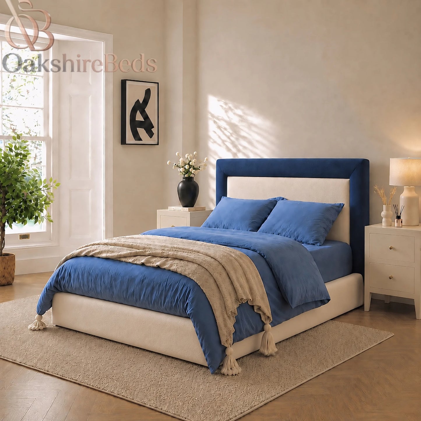 Daylan Bumper Luxury Dual Design Upholstered Storage Bed UK