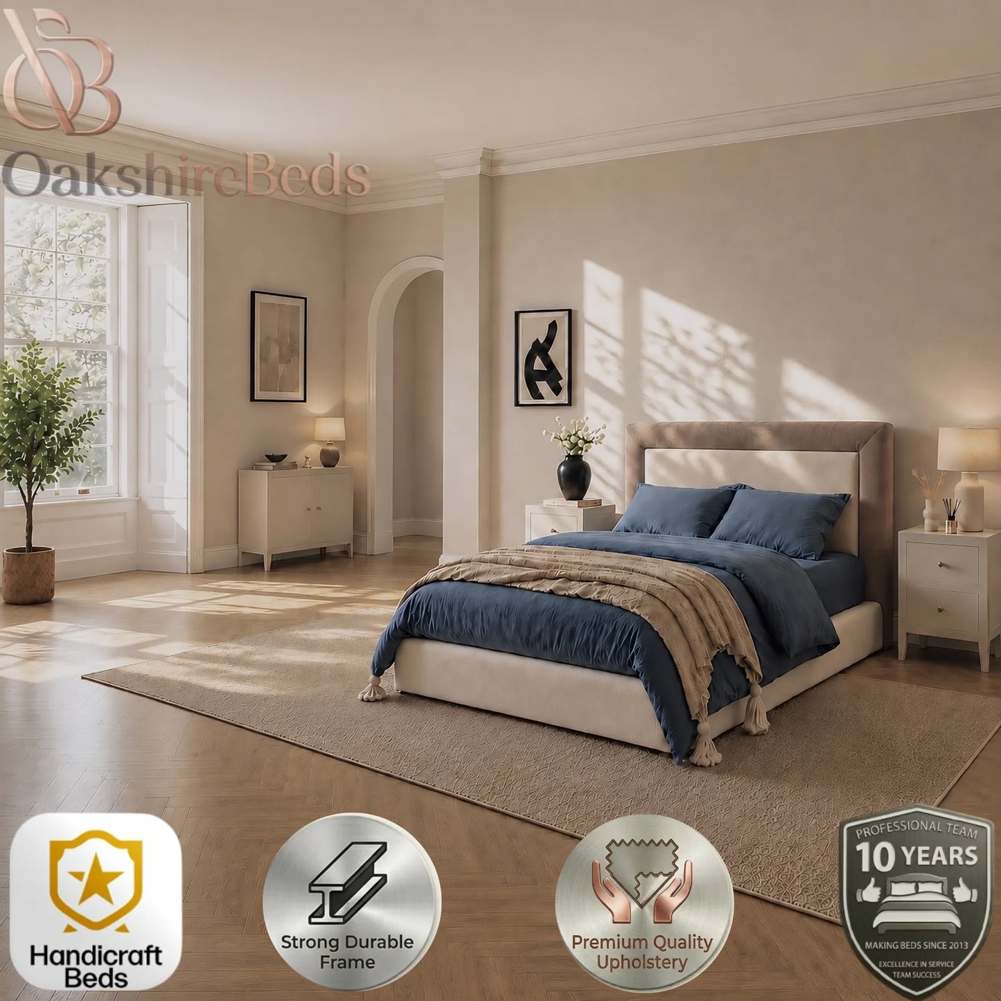 Daylan Bumper Luxury Dual Design Upholstered Storage Bed UK