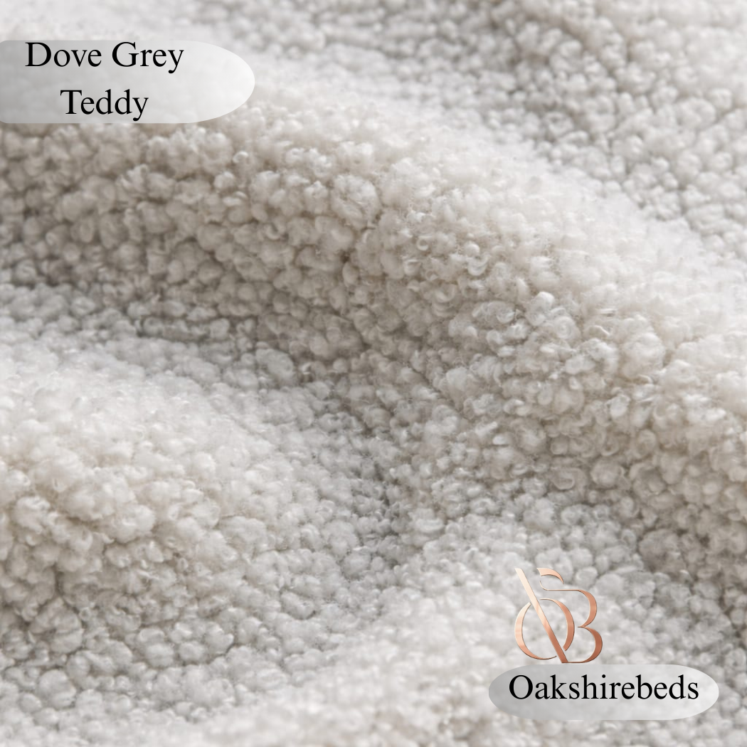 Boucle Teddy Fabric Samples UK | Luxury Upholstery Swatches | OakshireBeds