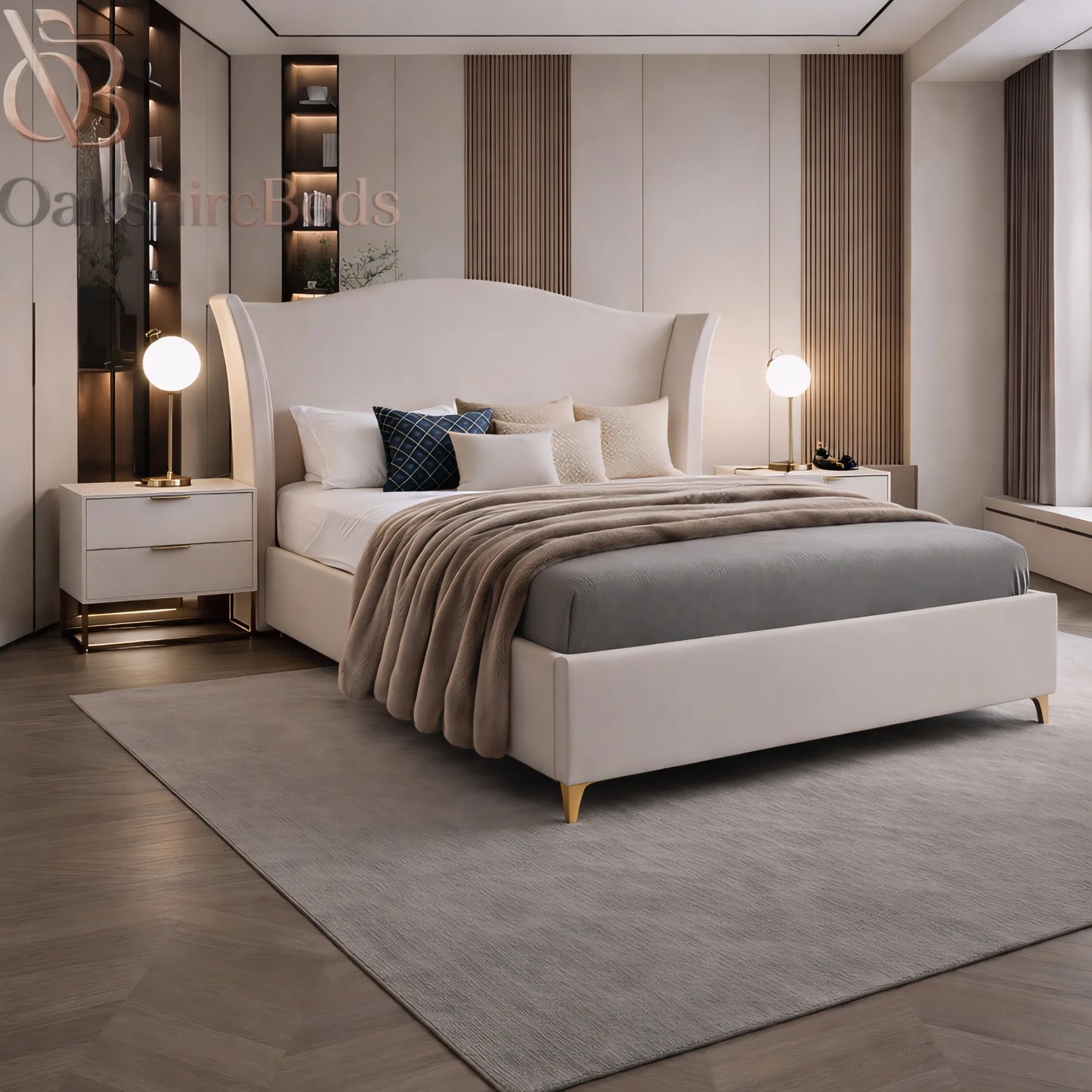 Dune Wing Bed UK | Wingback Ottoman Storage Bed | OakshireBeds
