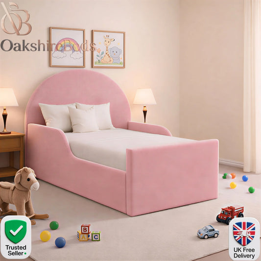 Eden Kids Bed UK | OakshireBeds Luxury Upholstered Children’s Bed main product image.webp
