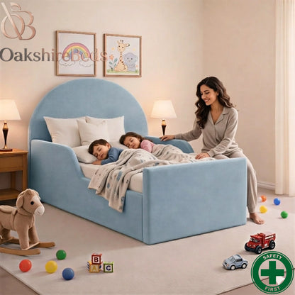 Eden Kids Bed UK | OakshireBeds Luxury Upholstered Children’s Bed Kids enjoy bed.webp