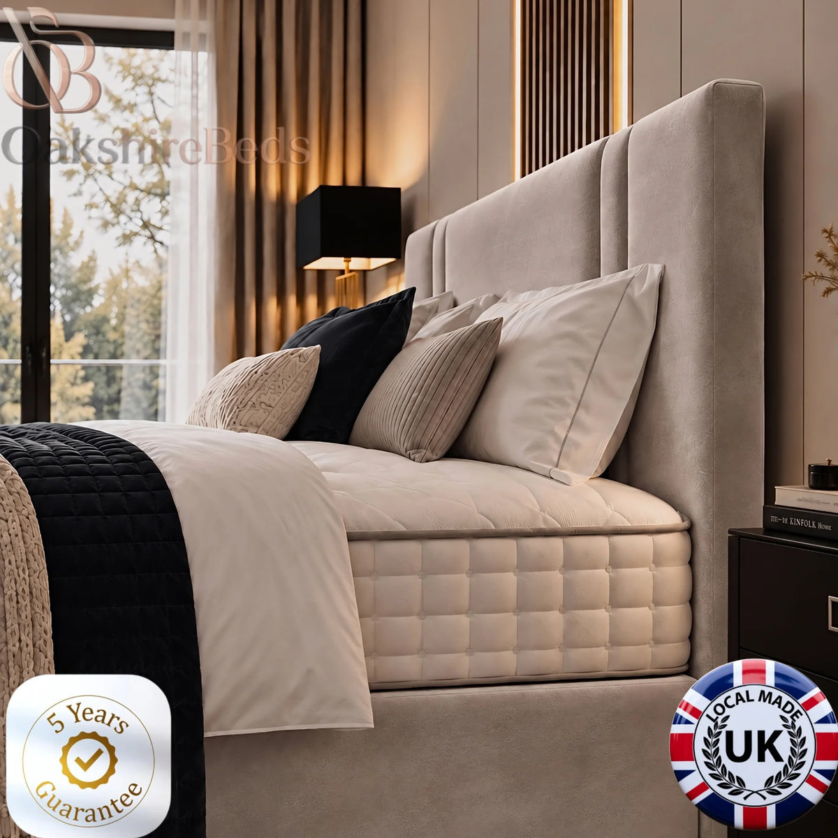 Ellis Solid Divan Gas Lift Bed | Storage Bed | OakshireBeds