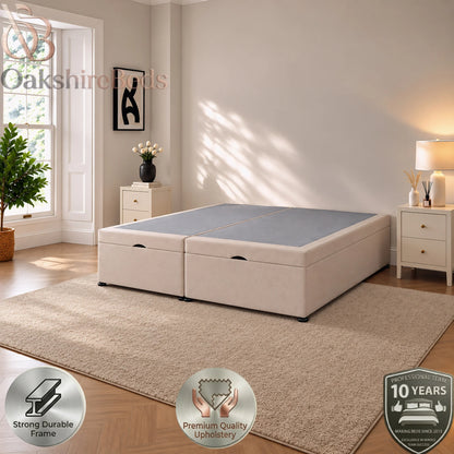Ellis Solid Divan Gas Lift Bed | Storage Bed | OakshireBeds