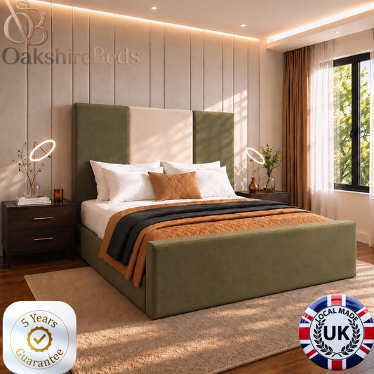 Grove Panel Bed UK | Luxury Upholstered Storage Bed | OakshireBeds