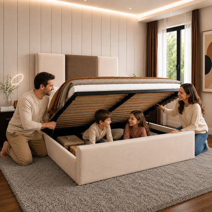 Grove Panel Bed UK | Luxury Upholstered Storage Bed | OakshireBeds