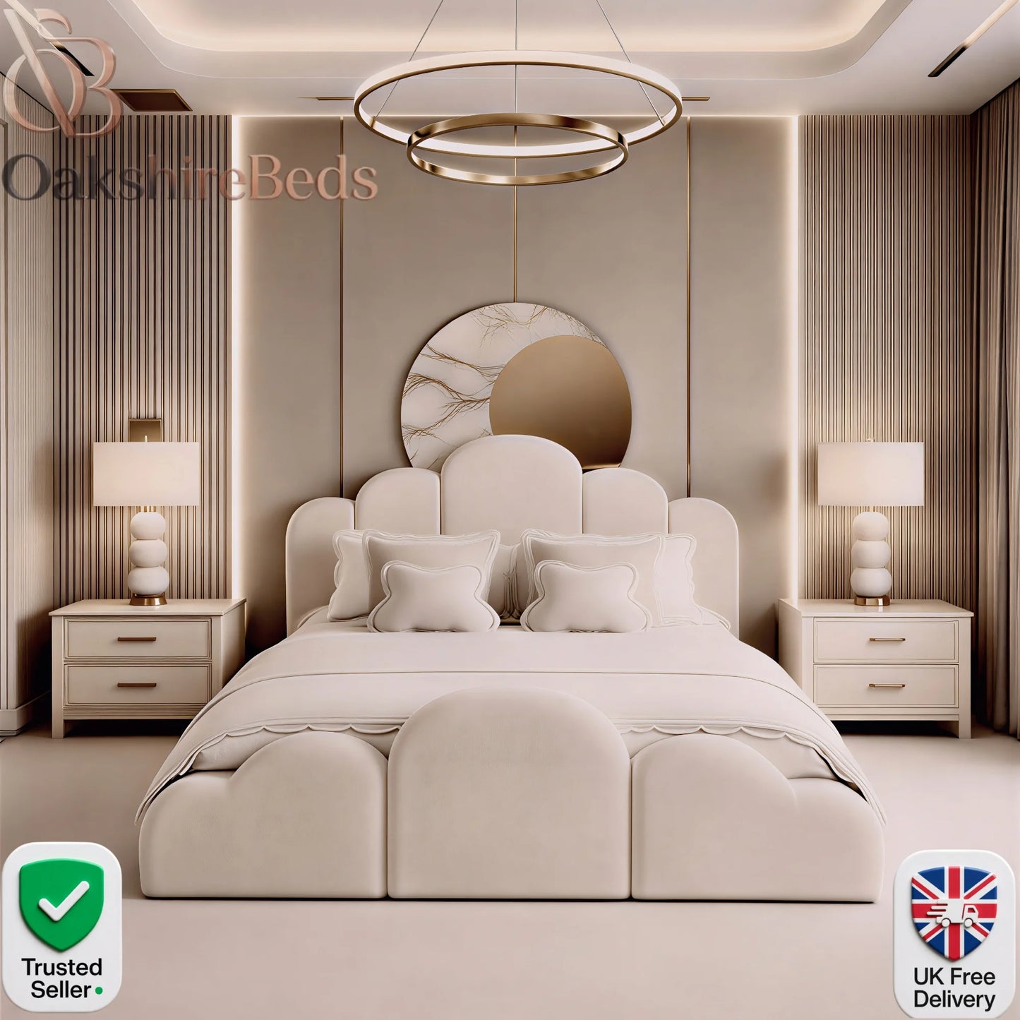 HaloCurveBedUK_LuxuryCurvedUpholsteredBedFrameOakshireBeds