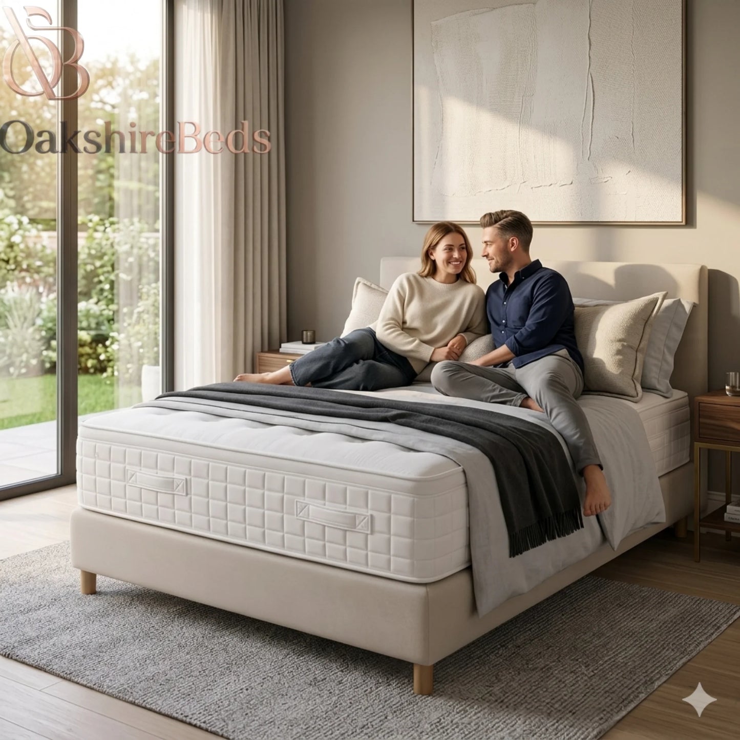 Hybrid Deluxe 4000 Pocket Pillow Top Mattress UK – Luxury Memory Foam Support | OakshireBeds