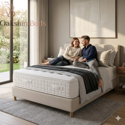 Hybrid Deluxe 4000 Pocket Pillow Top Mattress UK – Luxury Memory Foam Support | OakshireBeds