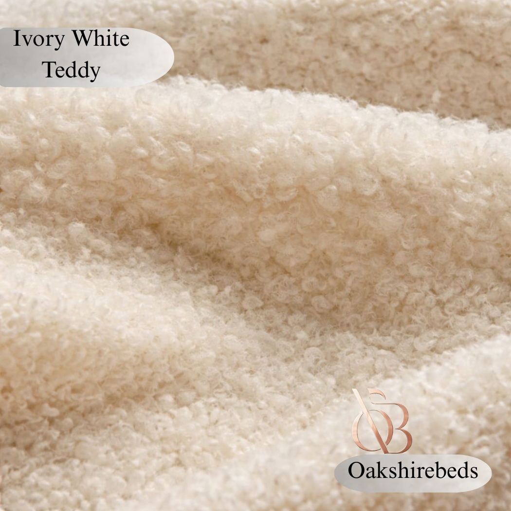 Boucle Teddy Fabric Samples UK | Luxury Upholstery Swatches | OakshireBeds