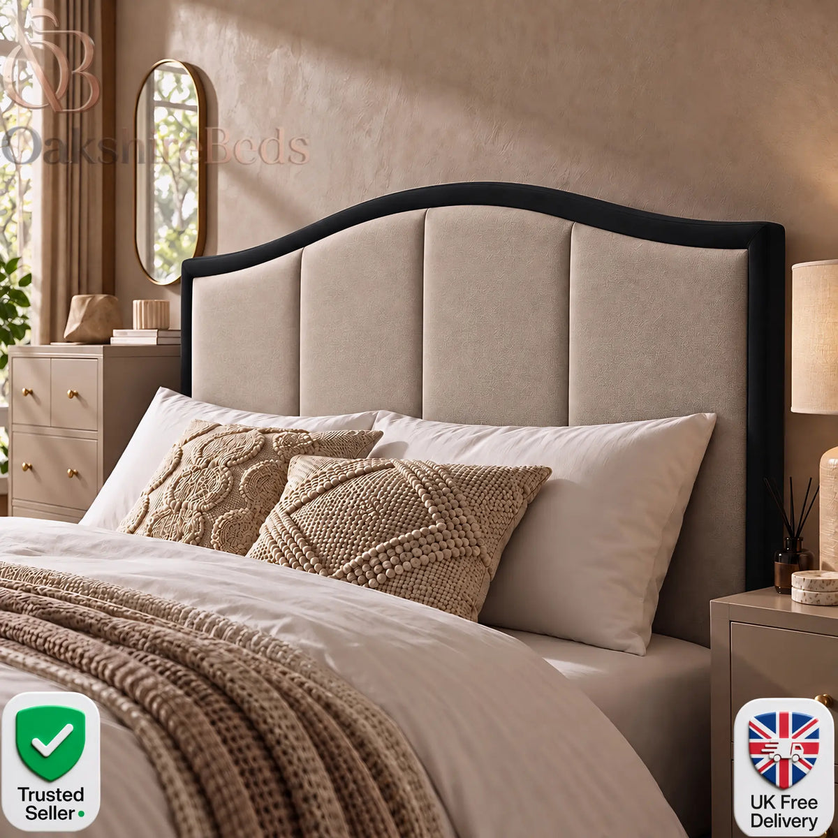 Kelso Floor-Standing Headboard | OakshireBeds
