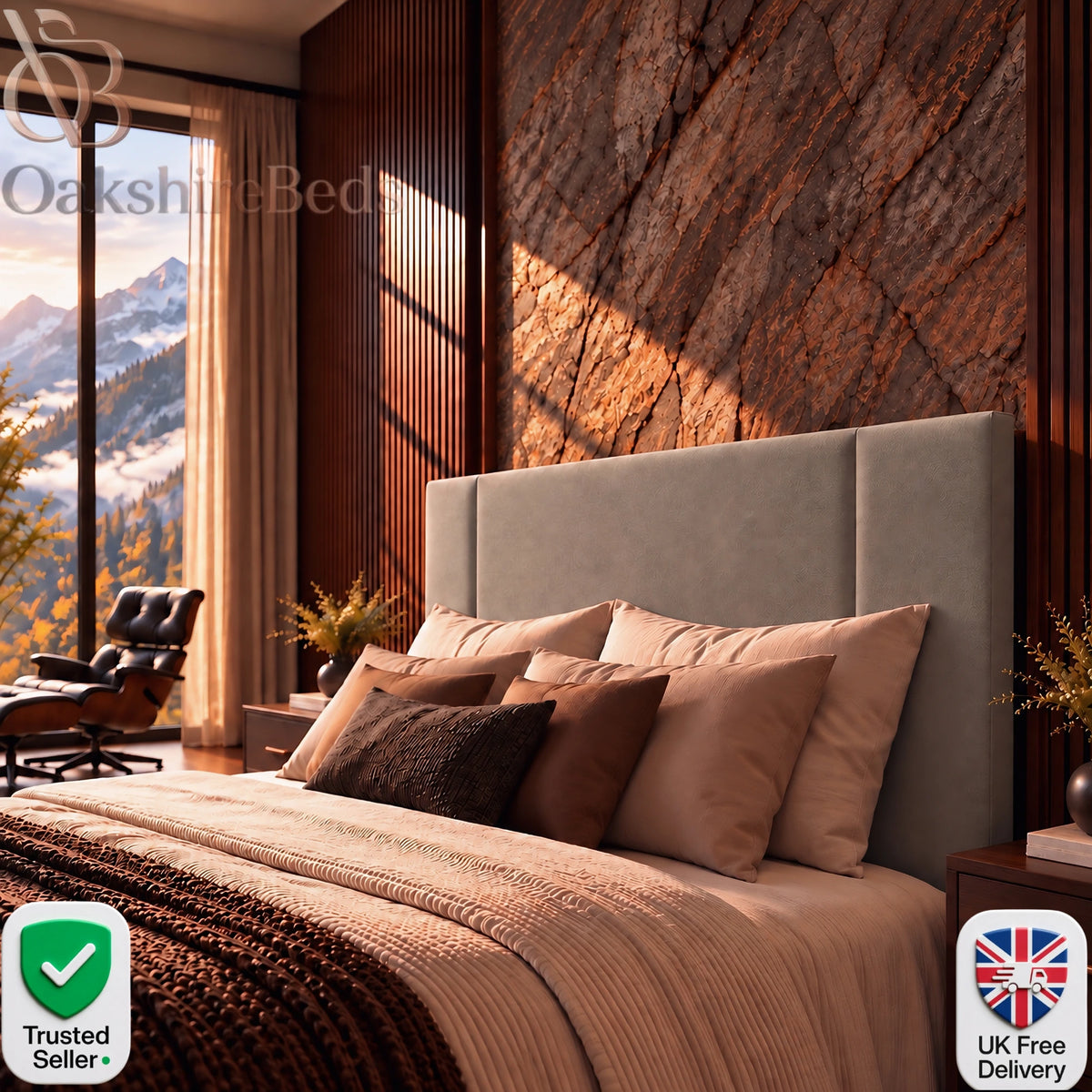 Kiko Floor-Standing Headboard | OakshireBeds