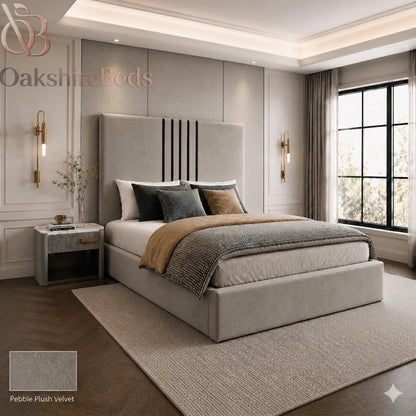 Knox Bed UK | Black Trim Storage Bed | Luxury Upholstered Bed | OakshireBeds
