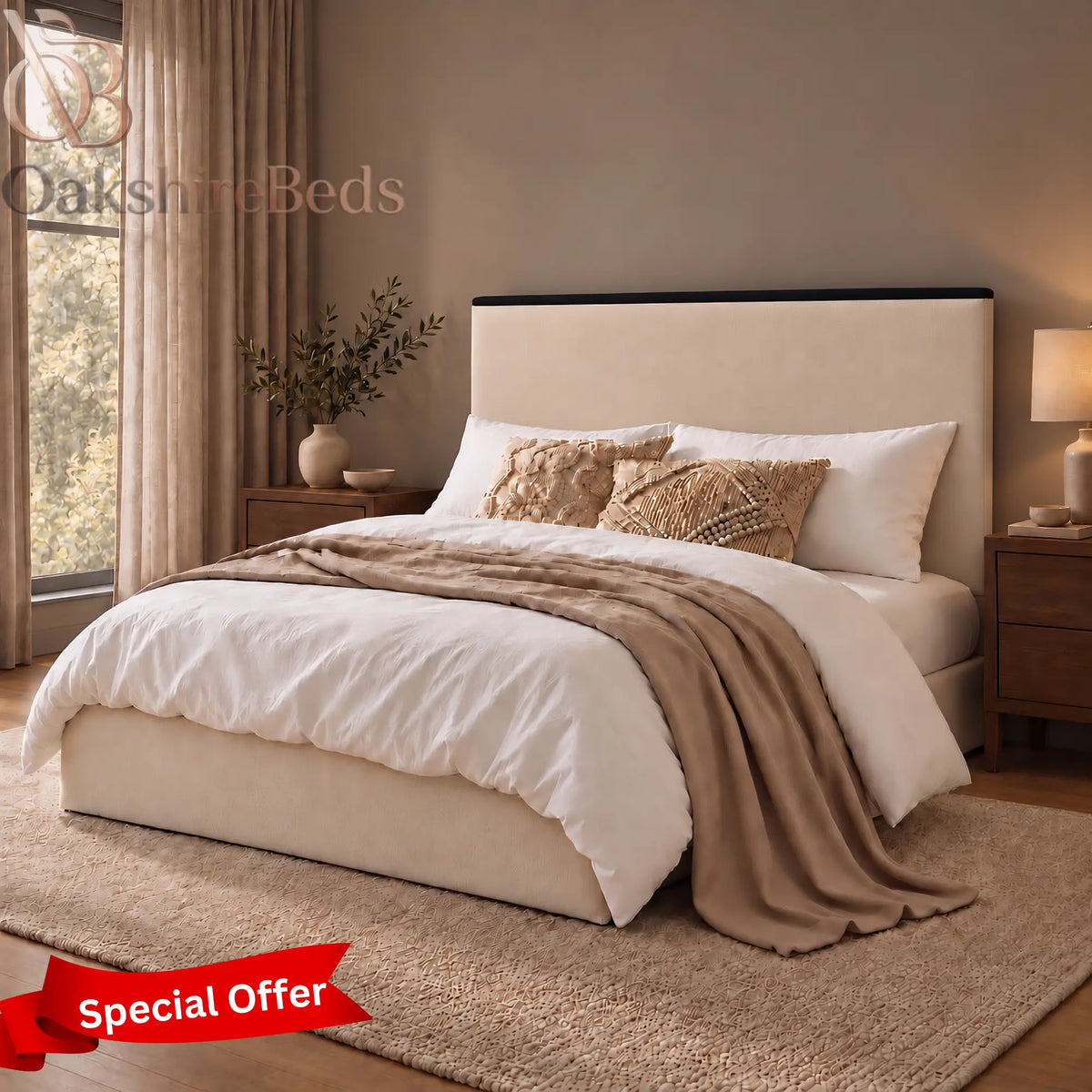 Kristy Floor-Standing Headboard | OakshireBeds