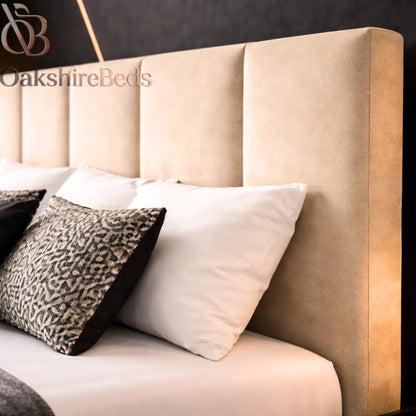 Kyron Bed  Luxury Upholstered Bed Frame with Storage Options | OakshireBeds UK