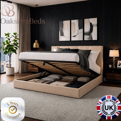 Kyron Bed  Luxury Upholstered Bed Frame with Storage Options | OakshireBeds UK