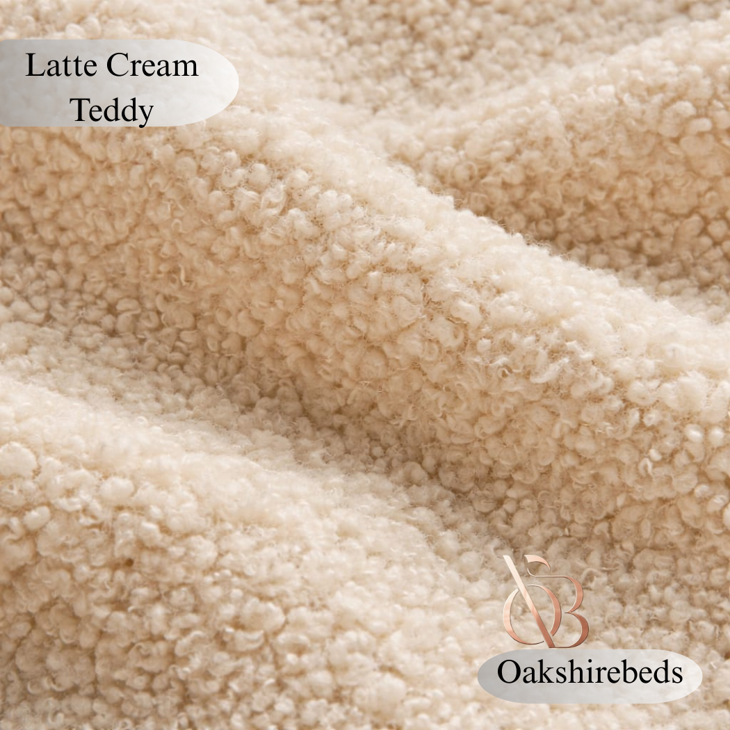 Boucle Teddy Fabric Samples UK | Luxury Upholstery Swatches | OakshireBeds