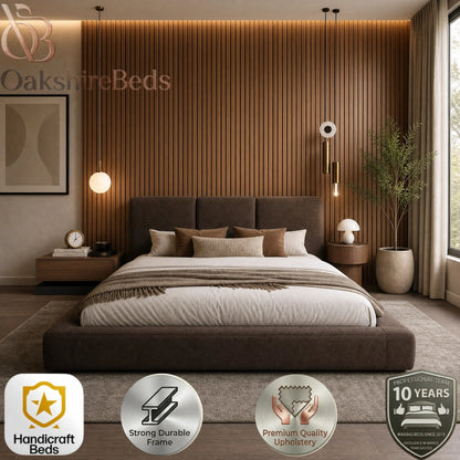 Lennox Bed UK | Luxury Ottoman Storage Bed with Fixed 40" Headboard | OakshireBeds
