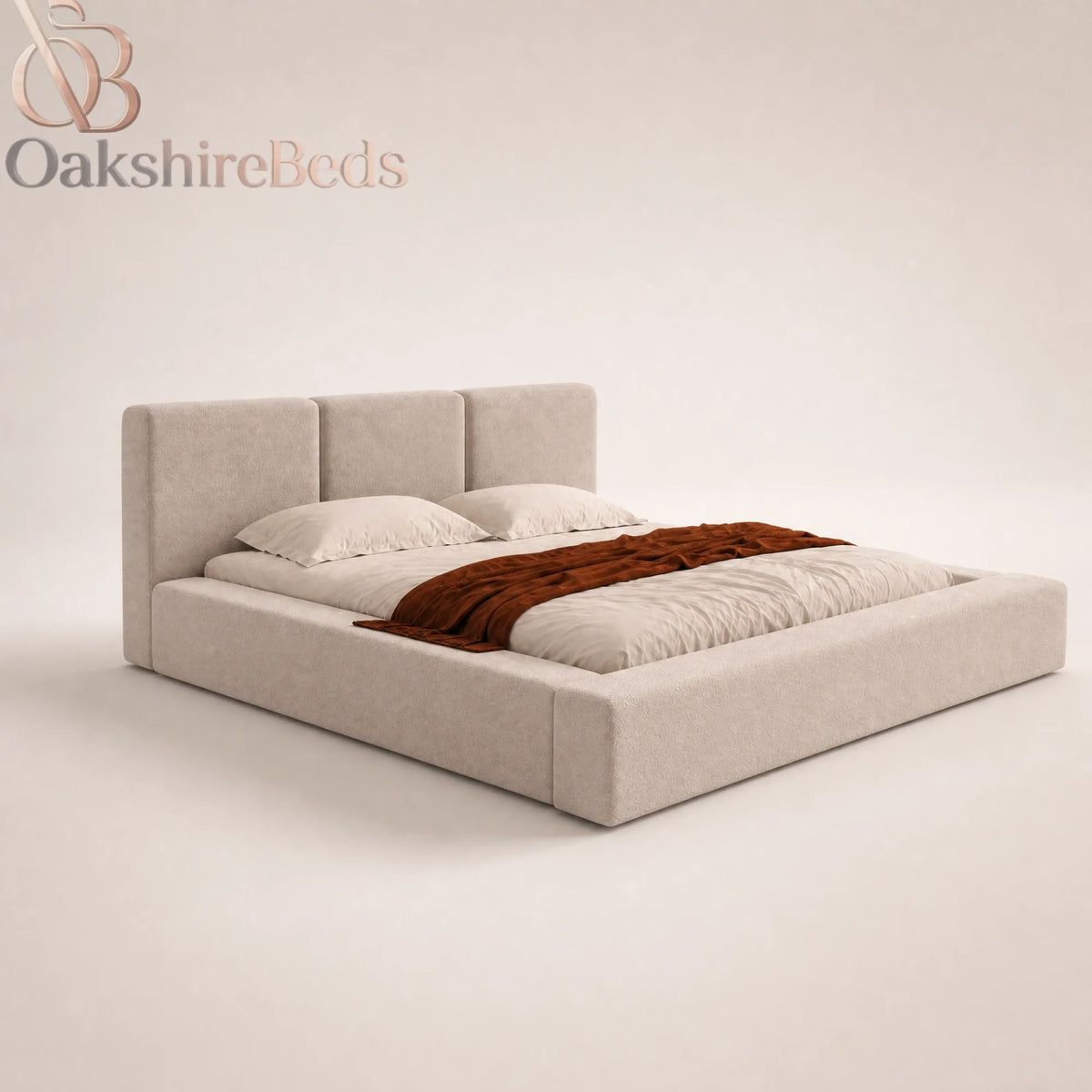 Lennox Bed UK | Luxury Ottoman Storage Bed with Fixed 40" Headboard | OakshireBeds