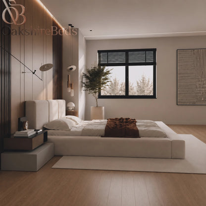 Lennox Bed UK | Luxury Ottoman Storage Bed with Fixed 40" Headboard | OakshireBeds