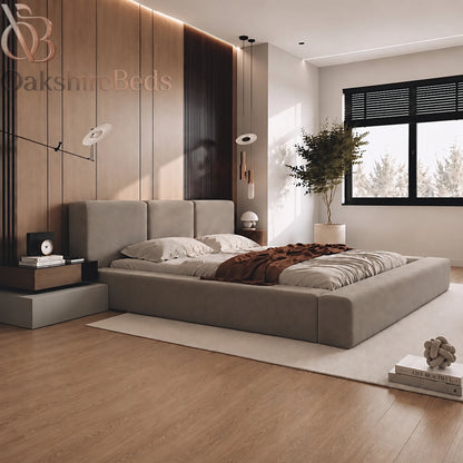 Lennox Bed UK | Luxury Ottoman Storage Bed with Fixed 40" Headboard | OakshireBeds