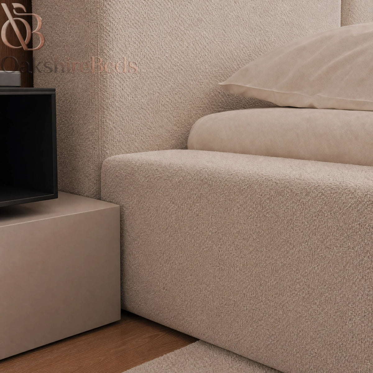 Lennox Bed UK | Luxury Ottoman Storage Bed with Fixed 40" Headboard | OakshireBeds