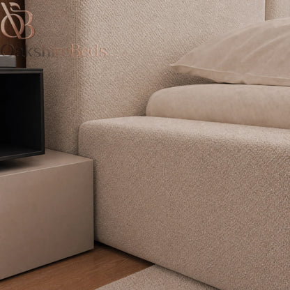 Lennox Bed UK | Luxury Ottoman Storage Bed with Fixed 40" Headboard | OakshireBeds