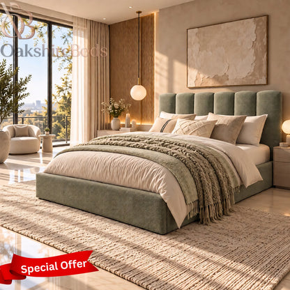Linso Upholstered Bed | Optional Storage | OakshireBeds